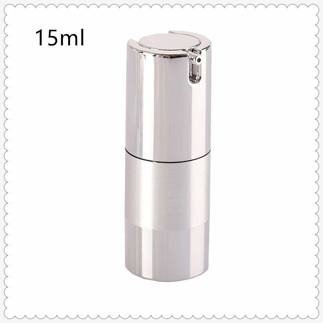 15ml 30ml 50ml 플라스틱 공기 없는 펌프 진공 화장품 병 누출 방지 제어 분비 크림 로션 포장