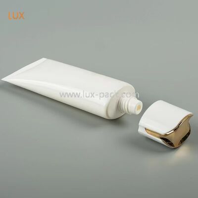 40mm 직경 PE 화장품 짜서 쓰는 튜브 럭셔리 전기도금 장식 플립 캡 빈 스킨케어 로션